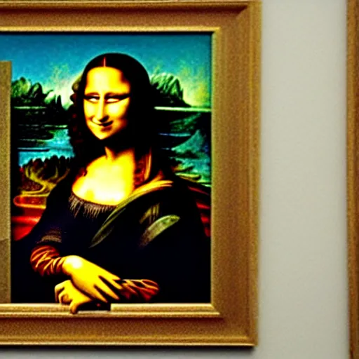 Image similar to the Mona Lisa in style of Dali