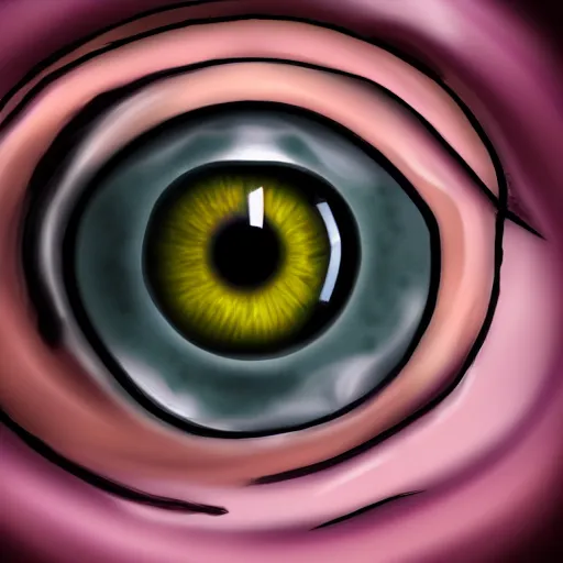 Image similar to surreal eye, digital art