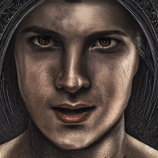 Image similar to a detailed portrait of Joe Keery in the style of giger, 8k, ornate, intricate