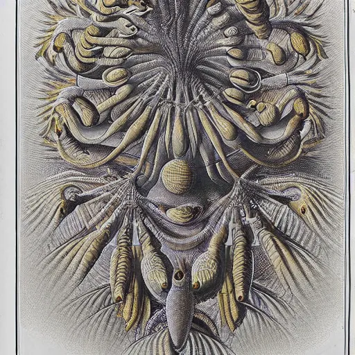 Image similar to Liminal space in outer space by Ernst Haeckel