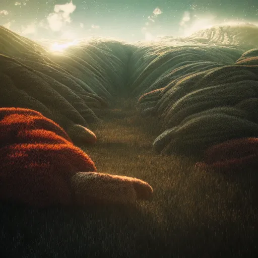 Image similar to landscape by mike winkelmann