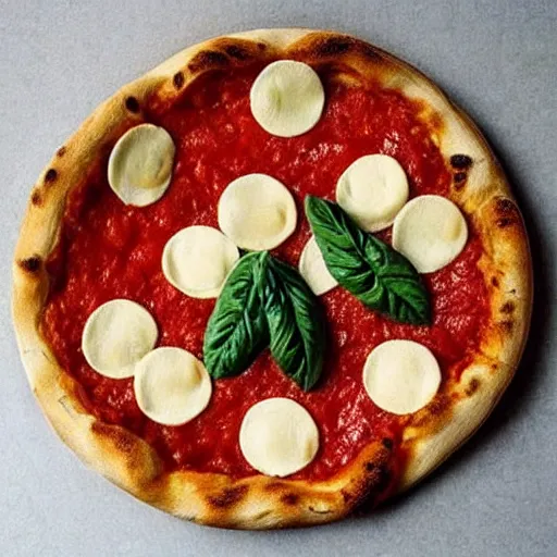 Image similar to a bowl made out of pizza, hyper realistic