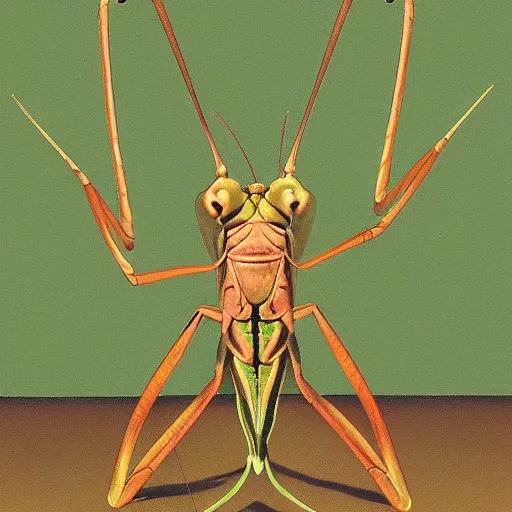 Image similar to Praying Mantis, Orientalist