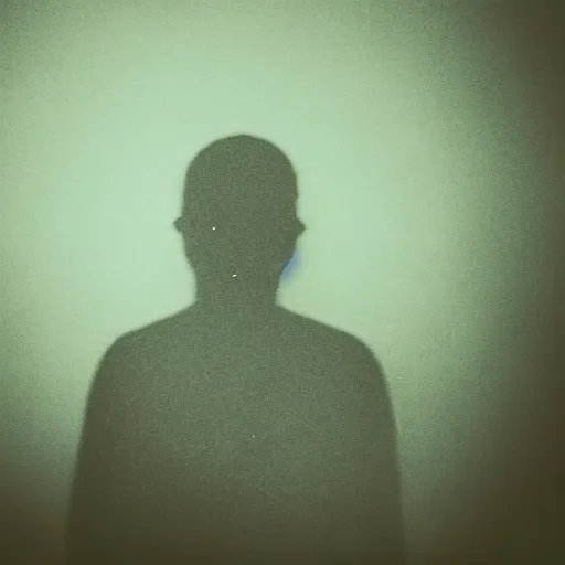 Image similar to a very dark mysterious photo of a random person