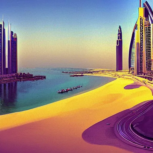 Prompt: gta : dubai by asher duran