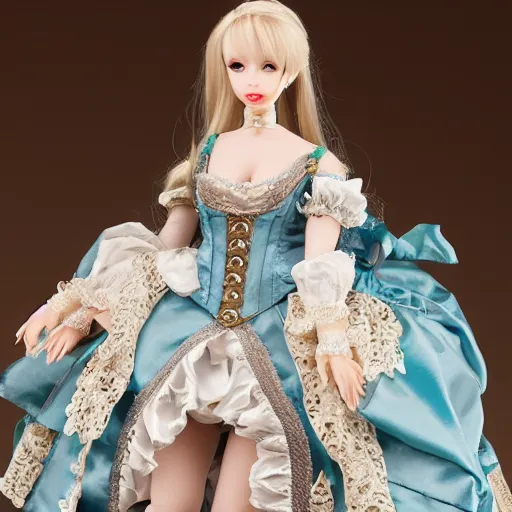 Image similar to dollfie in baroque dress