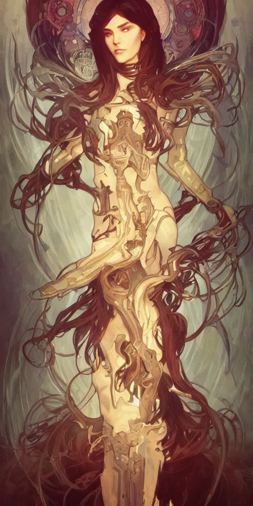 Prompt: soul stealer, game concept by Artgerm and greg rutkowski and alphonse mucha