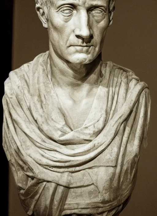 Image similar to a full portrait photo of julius caesar, f / 2 2, 3 5 mm, 2 7 0 0 k, lighting, perfect faces, award winning photography.