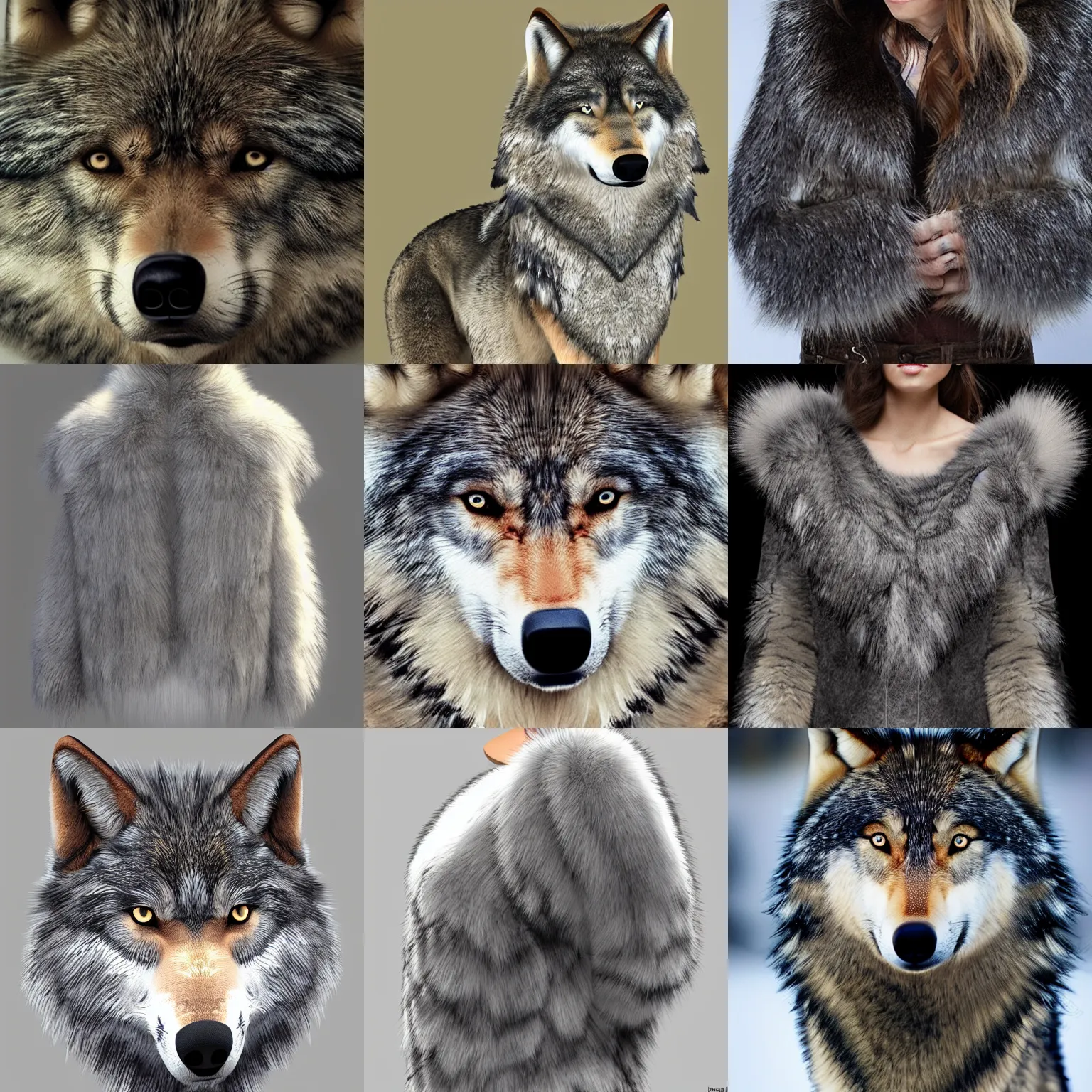 Prompt: wolf fur texture, texture, fur texture