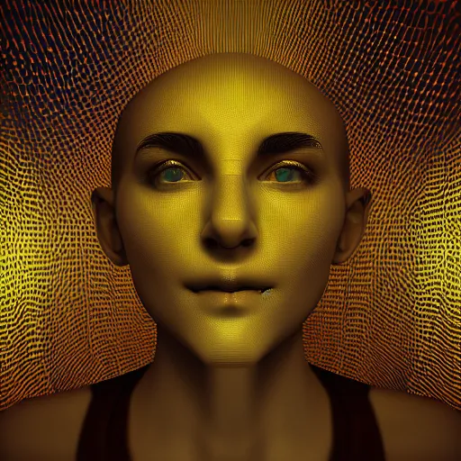 fractal art portrait by infinitum machina rendered in | Stable ...