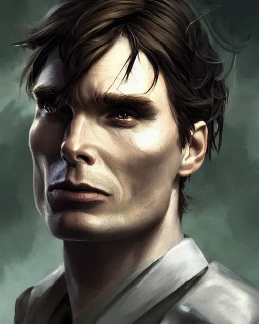 Prompt: Cillian Murphy as an League of Legends character digital illustration portrait design by, Mark Brooks and Brad Kunkle detailed, gorgeous lighting, wide angle action dynamic portrait