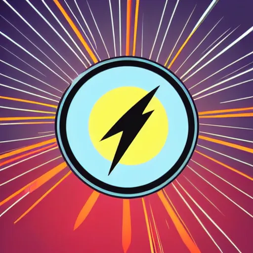 Prompt: lightning bolt electricity icon, highly detailed, vector art