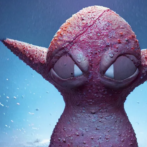 Image similar to hyperrealistic mixed media image of Patrick Star, stunning 3d render inspired art by István Sándorfi and Greg Rutkowski, perfect facial symmetry, realistic, highly detailed attributes and atmosphere, dim volumetric cinematic lighting, 8k octane extremely hyper-detailed render, post-processing, masterpiece,