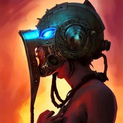 Image similar to cyberpunk viking helmet mask warrior goddess robot ninja fantasy, art gta 5 cover, official fanart behance hd artstation by jesper ejsing, by rhads, makoto shinkai and lois van baarle, ilya kuvshinov, ossdraws