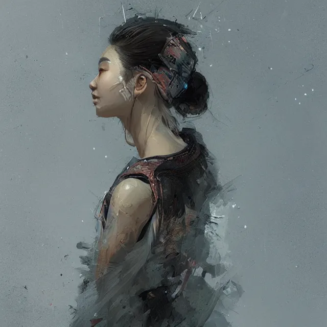 Image similar to beauty girl asian, hyper detailed, insane details, intricate, elite, elegant, luxury, by ismail inceoglu dragan bibin hans thoma greg rutkowski alexandros pyromallis rene maritte illustrated, perfect face, fine details, realistic shaded, fine - face, pretty face