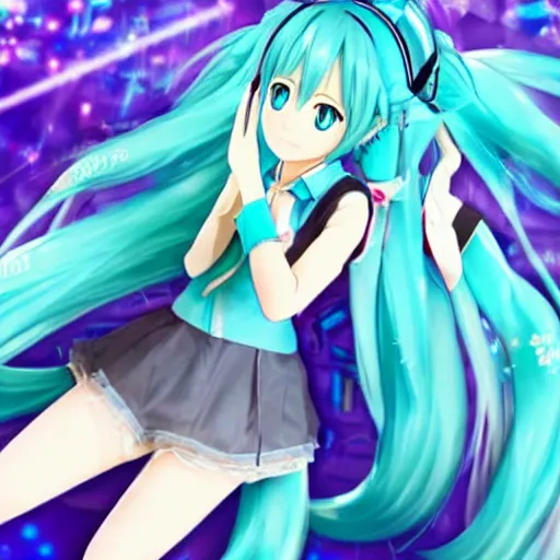 Image similar to hatsune miku