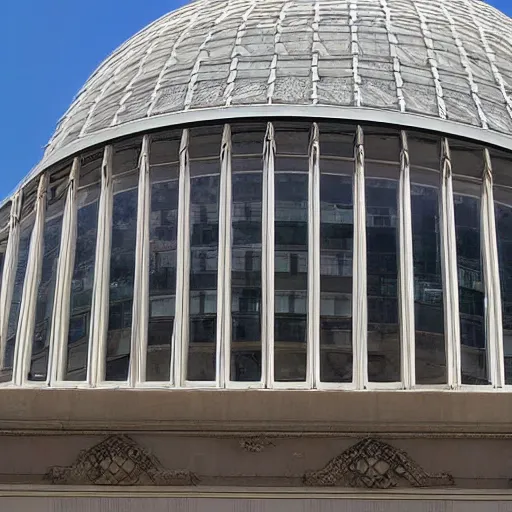 Prompt: photograph of a smoothly domed building