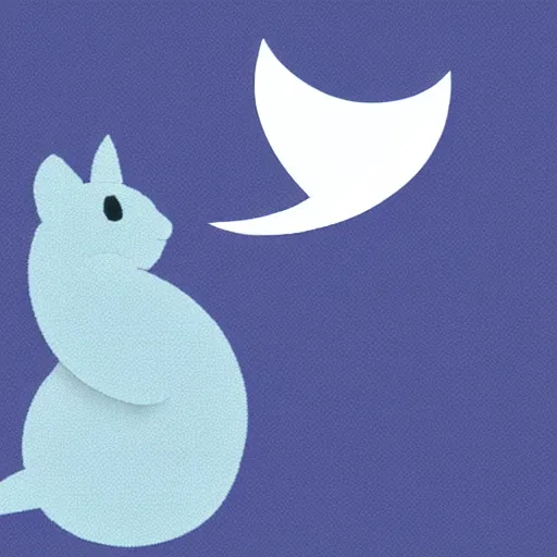 Image similar to photo of blue cat with twitter logo