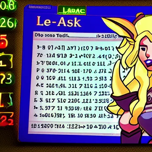 Prompt: soraka of league of legends teaches math