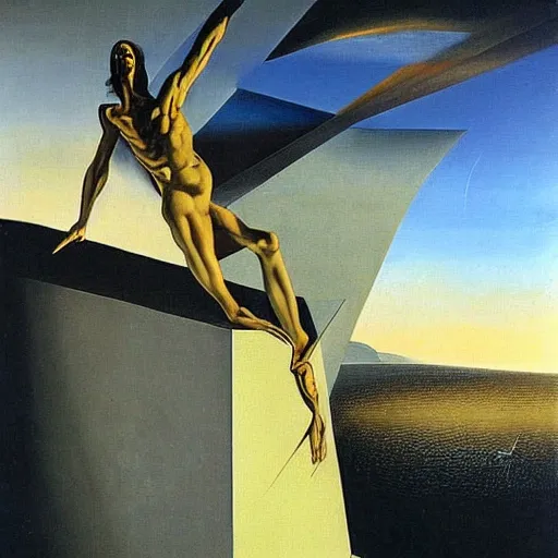 Prompt: angle of death by salvatore dali