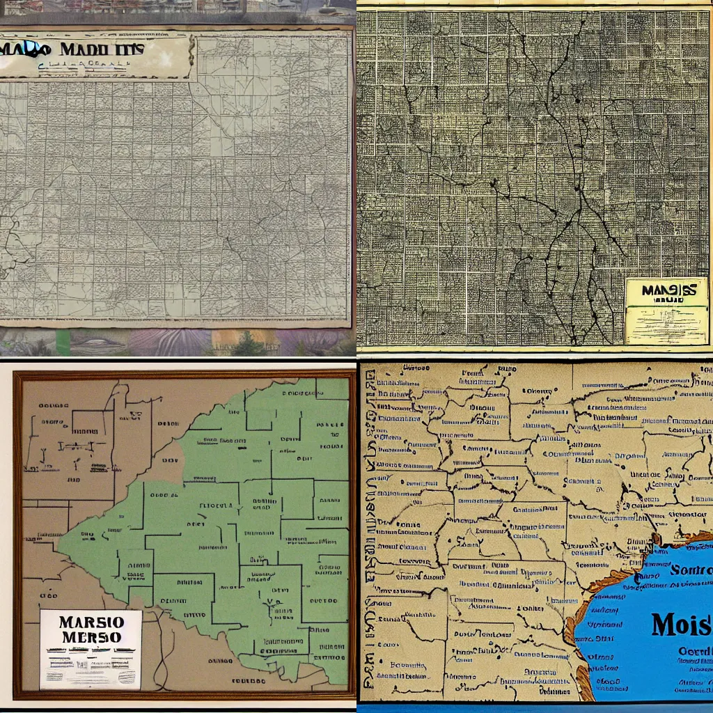 Prompt: map of missouri