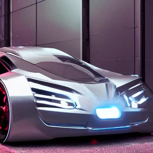 Image similar to futuristic sports car, cyberpunk