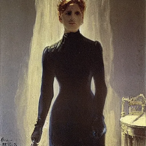 Image similar to invisible woman by alfred stevens