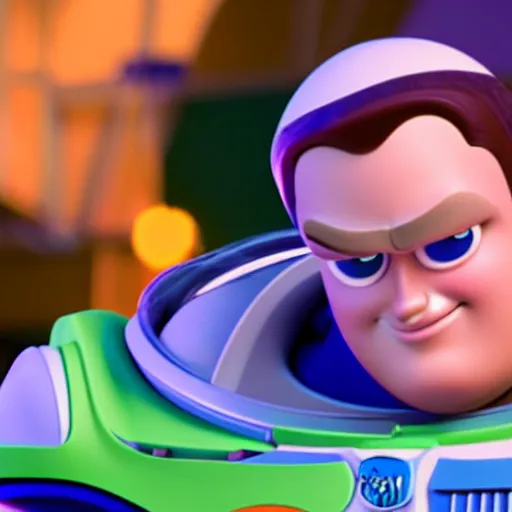 Image similar to jonah hill as buzz lightyear as seen in live action toy story movie, 8k resolution, full HD, cinematic lighting, award winning, anatomically correct