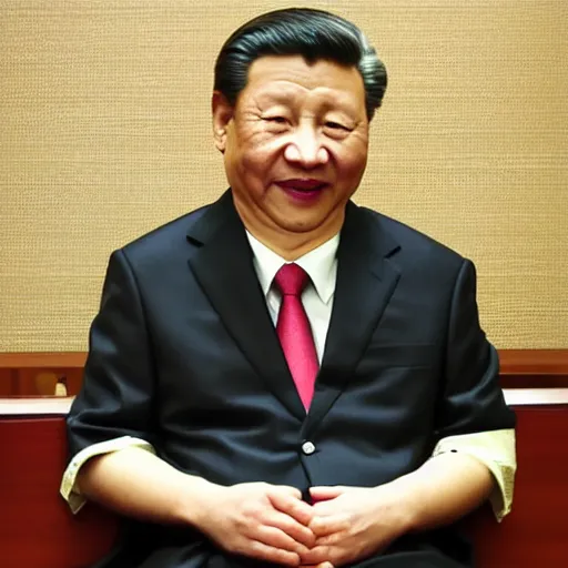 Image similar to xi - jing ping smiling