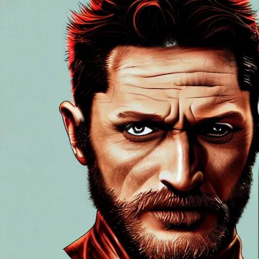 Prompt: Tom Hardy as wolverine Digital art 4K quality Photorealism