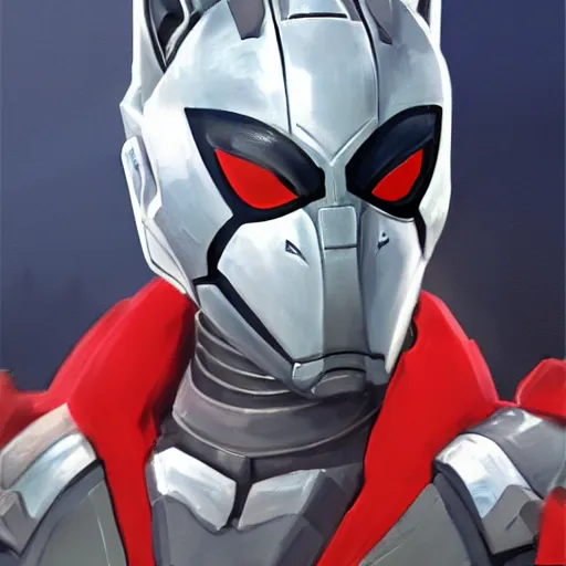 Image similar to greg manchess portrait painting of armored spiderman ultraman grey fox from metal gear cyborg gay japanese - american hybrid as overwatch character, medium shot, asymmetrical, profile picture, organic painting, sunny day, matte painting, bold shapes, hard edges, street art, trending on artstation, by huang guangjian and ail elvgren and sachin teng