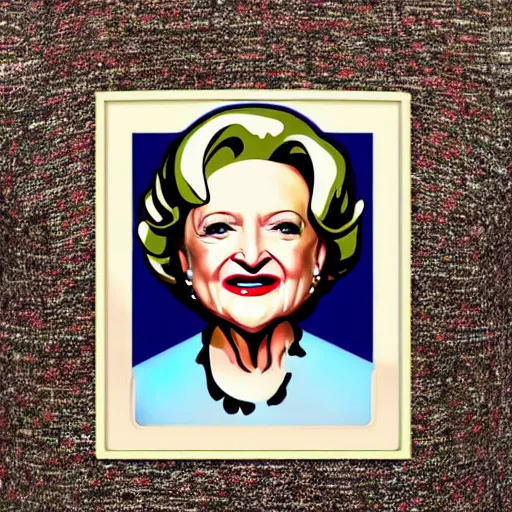 Image similar to ( betty white ) as a robot