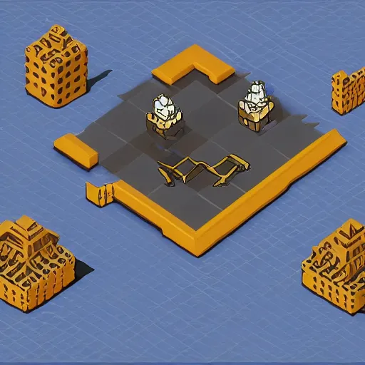 Image similar to joe biden isometric, voxels, game art, detailed, high resolution