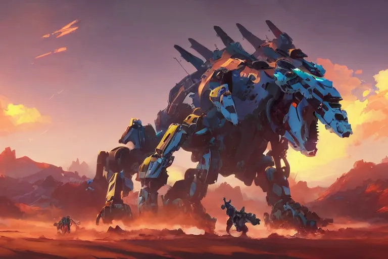 Image similar to scorcher machine mecha animal beast robot of horizon forbidden west horizon zero dawn bioluminiscence, behance hd by jesper ejsing, by rhads, makoto shinkai and lois van baarle, ilya kuvshinov, rossdraws global illumination