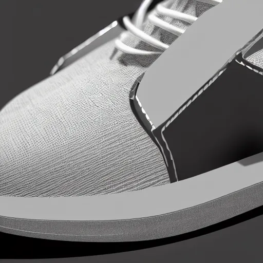 Image similar to casual shoes of 2 0 2 5, minimalistic, concept design, moody lighting, 8 k, highly detailed, trending
