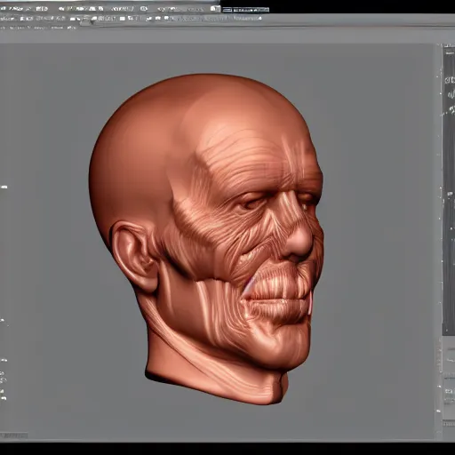 Image similar to human head uv unwrapped, basecolor, uv map, albedo texture, diffuse - map, texture channels, 2 d parametric