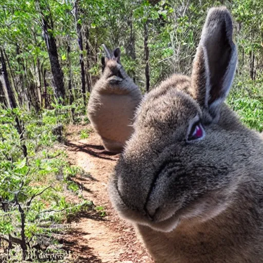 Image similar to big chungus on a trail cam