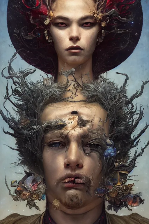 Prompt: an epic portrait of a god of don't give a fuck illustrated by miyazaki by karol bak, james jean, tom bagshaw, rococo, sharp focus, trending on artstation, cinematic lighting, hyper realism, octane render, 8 k, hyper detailed, vivid, ultra detailed, highly detailed