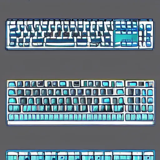 Image similar to concept art for keyboard - clothes