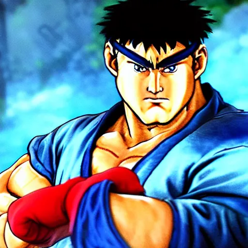 detailed portrait ryu from capcom street fighter 3,, Stable Diffusion