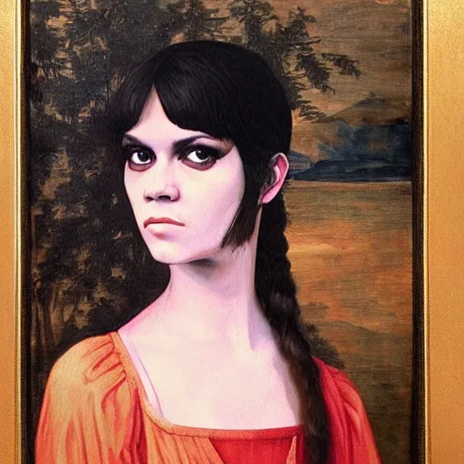 Prompt: renaissance style painting of the musician bat for lashes