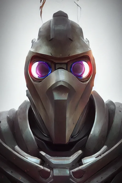 Image similar to epic mask helmet robot ninja portrait stylized as fornite style game design fanart by concept artist gervasio canda, behance hd by jesper ejsing, by rhads, makoto shinkai and lois van baarle, ilya kuvshinov, rossdraws global illumination radiating a glowing aura global illumination ray tracing hdr render in unreal engine 5