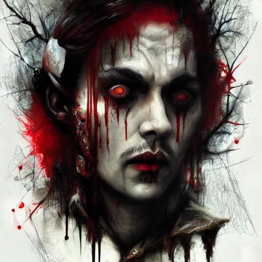 Image similar to dracula, by artur bordalo and tom bagshaw and craig davison and guy denning and harumi hironaka, trending on artstation hq, deviantart, pinterest, 4 k uhd image