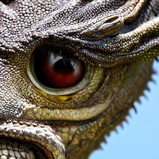 Prompt: Stunning close up of a dragon