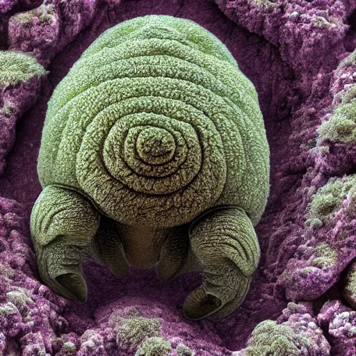 Image similar to Tardigrade-Moss-Piglet electron microscope capture, 4k, HD, Science Monthly photography