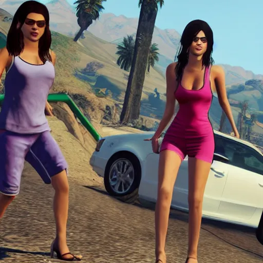 Image similar to Selena Gomez in GTA 5