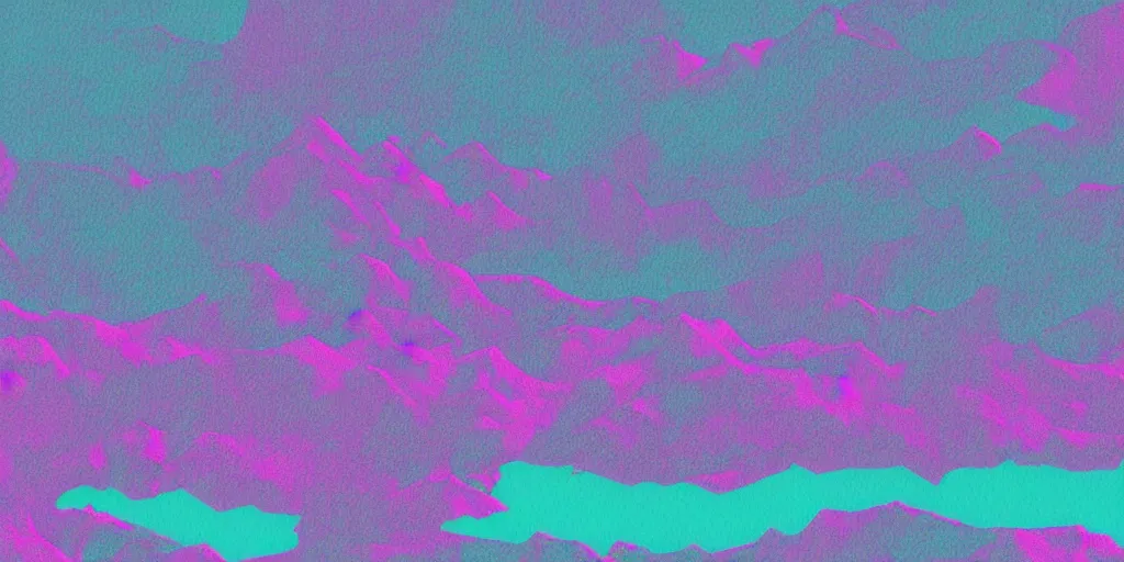 Image similar to A detailed vaporwave landscape pastel glitched wallpaper