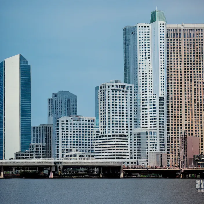 Prompt: color photograph, downtown jacksonville florida, future year 2 0 5 5, canon eos c 3 0 0, ƒ 1. 8, 3 5 mm, 8 k, medium - format print