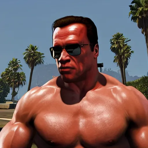 Image similar to GTA V arnold schwarzenegger screenshot