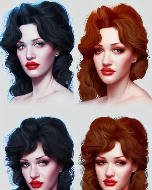 Image similar to a beautiful gina gershon christina hendricks kat dennings dolly parton betty brosmer, posing pose, by wlop and ilya kuvshinov and artgerm,, gorgeous, stunning, alluring, artstation, deviantart, digital art